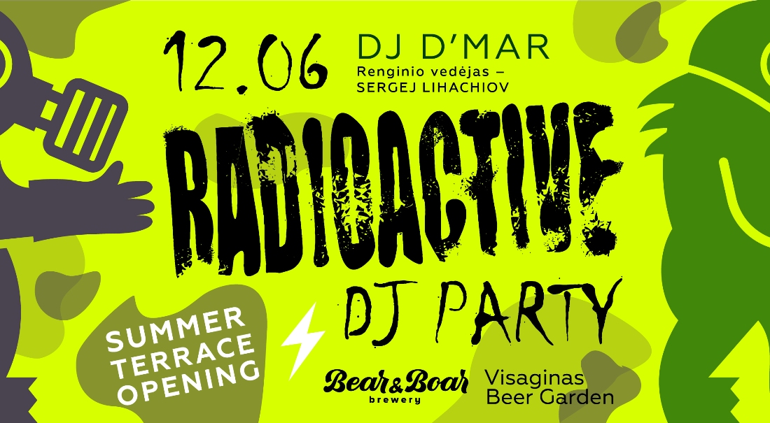 Приглашение на вечеринку RADIOACTIVE Open Air Party DJ!